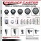 Service Caster 6 Inch Thermoplastic  Rubber Wheel Swivel 34 Inch Threaded Stem Caster with Brake SCC SCC-TS20S614-TPRB-PLB-34212 - alternate 4